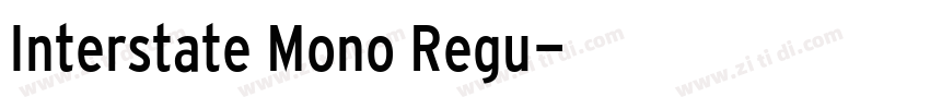 Interstate Mono Regu字体转换